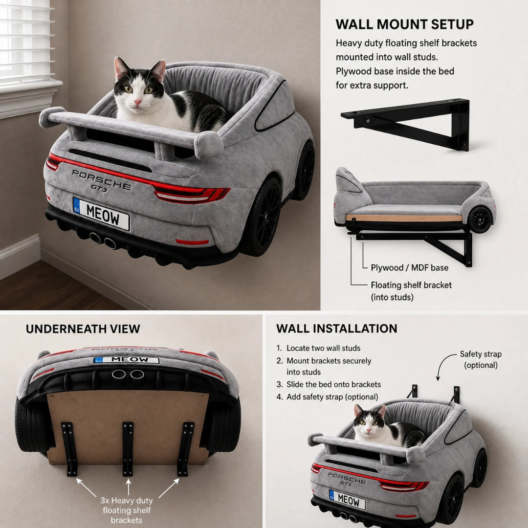 The WallNest™ Car Beds for Cats